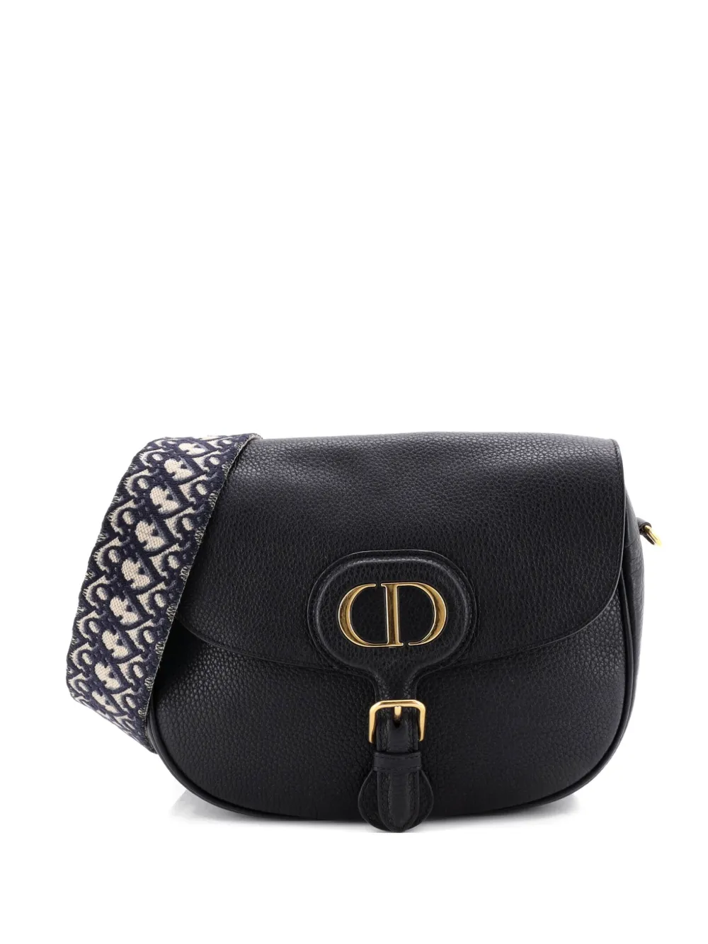 Christian Dior Pre-Owned Bobby Flap Bag Leather Large crossbody bag - Nero