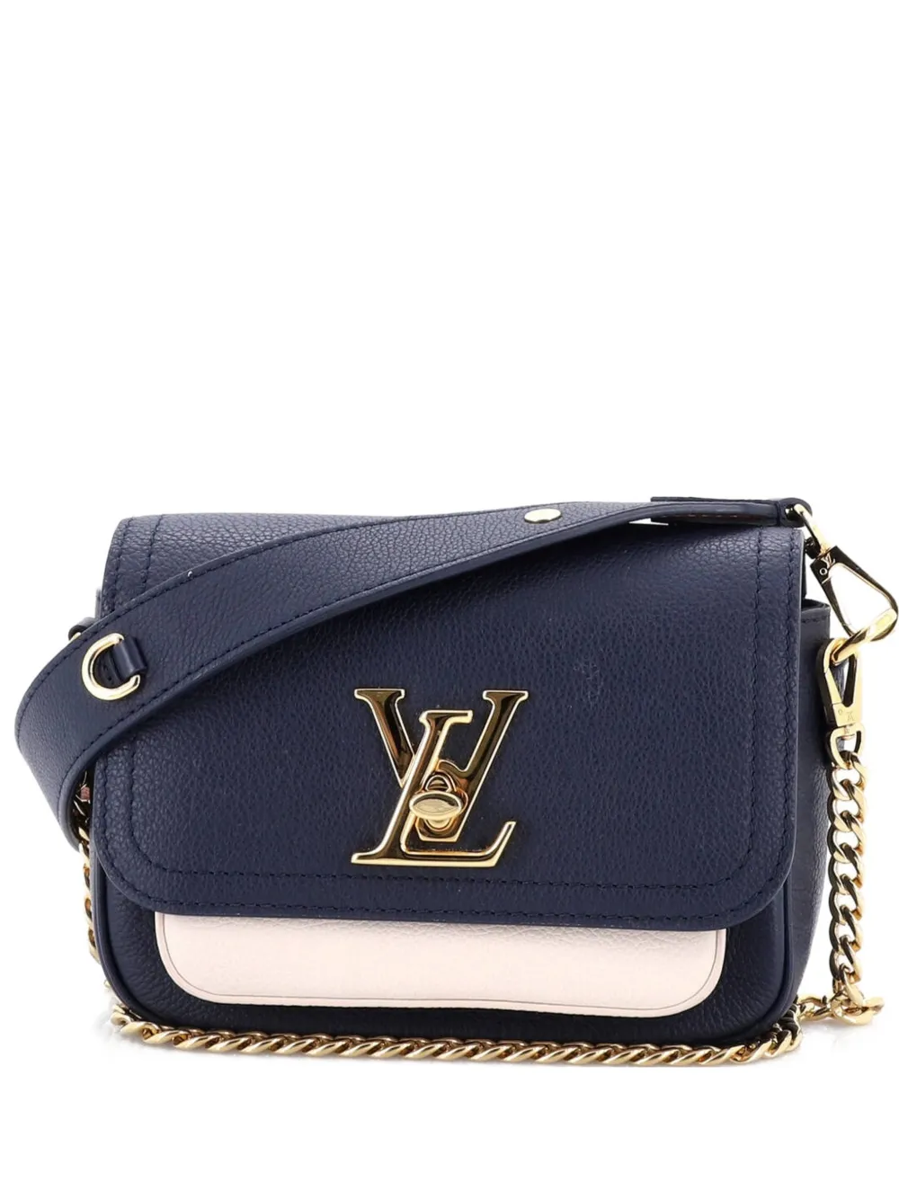 Louis Vuitton Pre-Owned Lockme Tender Handbag Leather crossbody bag - Blu