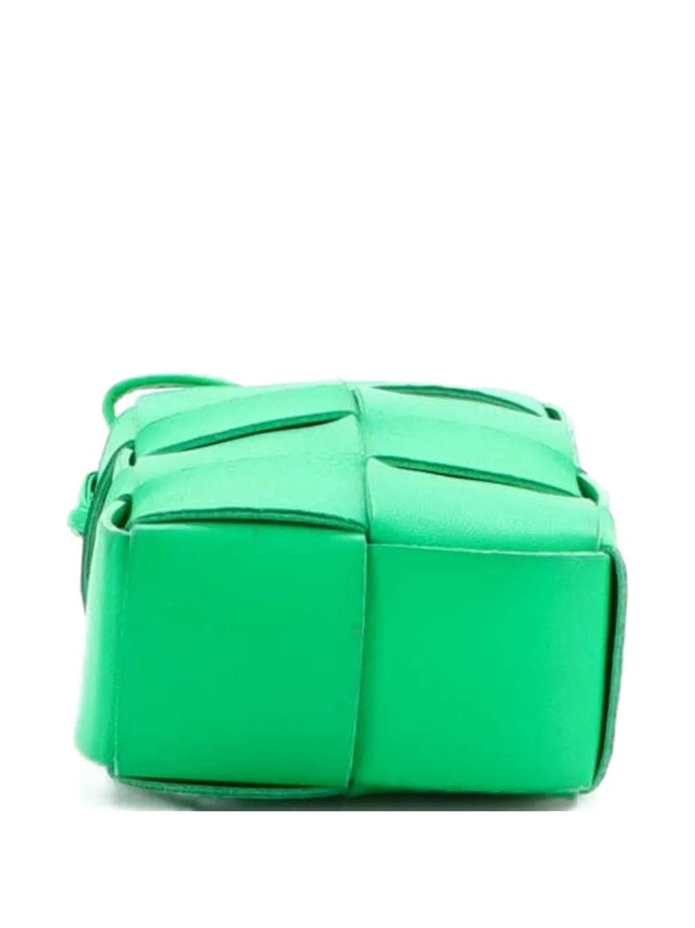 Cassette Phone Holder Maxi Intrecciato Leather Mini Crossbody Bag