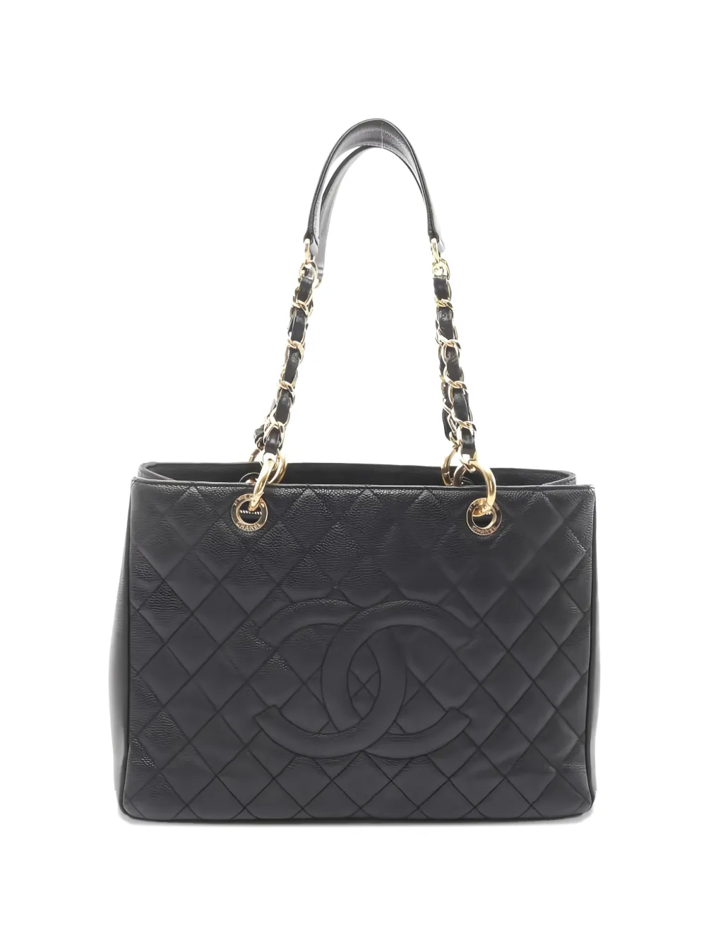 CHANEL Pre-Owned 2012-2013 Grand Shopping diamond-quilting shoulder bag - Nero