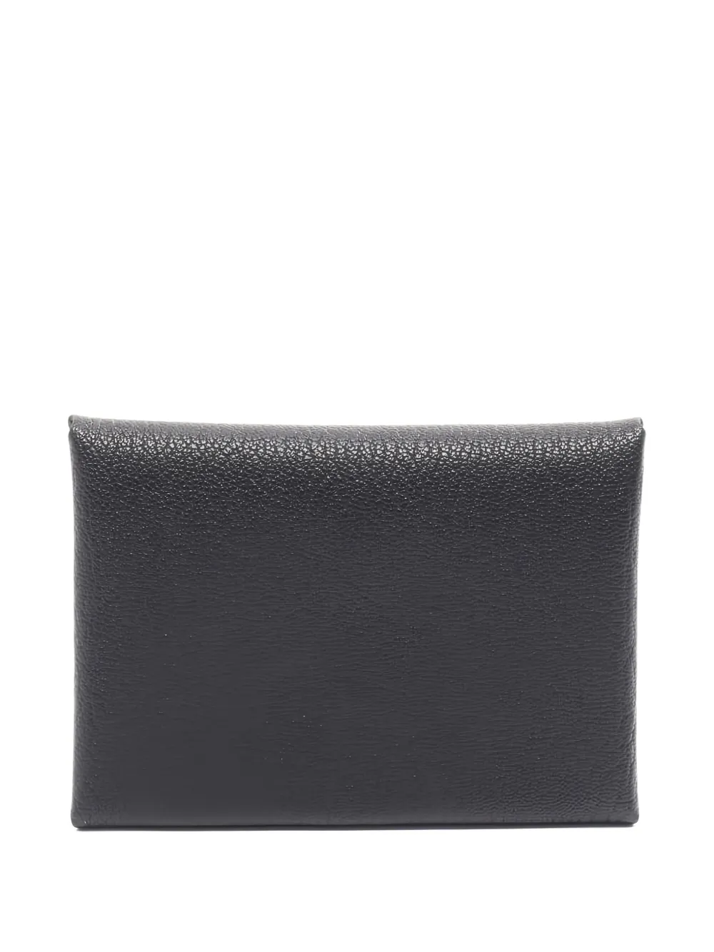 Hermès Pre-Owned 2025 Calvi Duo textured coin purse - Nero