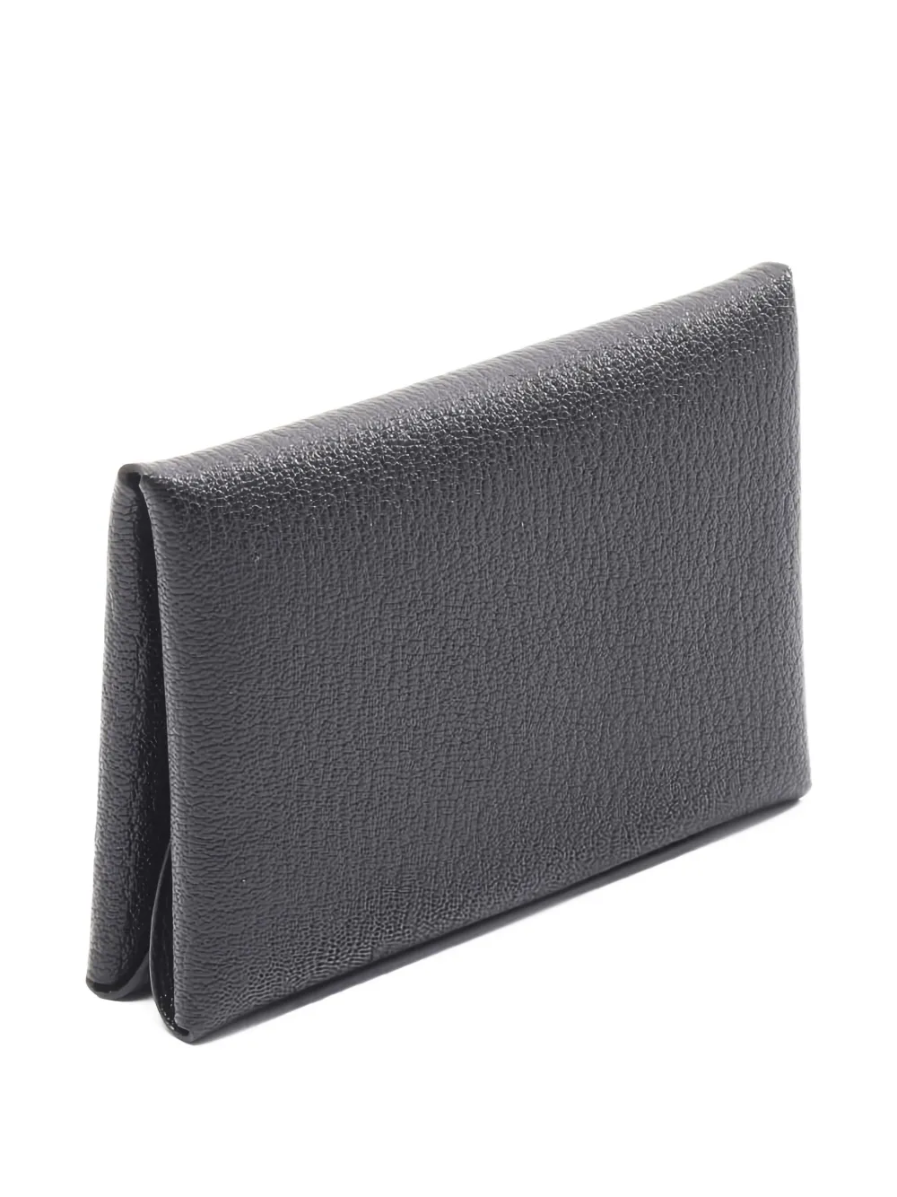  Hermès Pre-owned 2025 Calvi Duo Textured Coin Purse - Black 