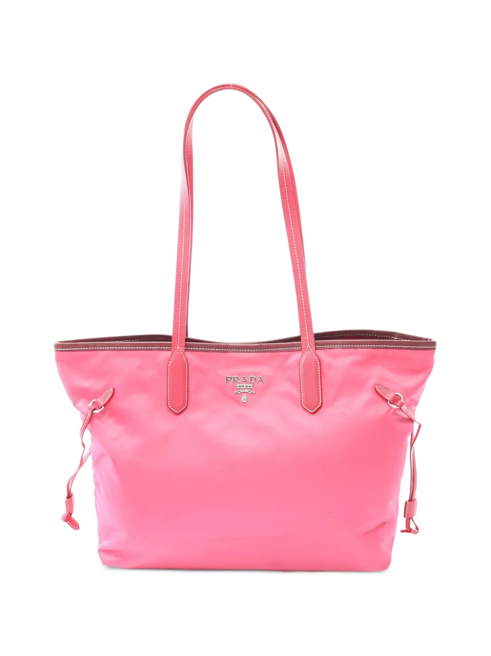 Prada Pre-Owned 2010s logo-plaque shoulder bag - Rosa