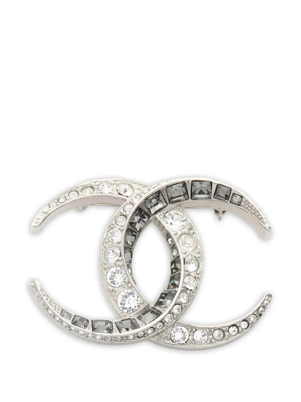 CHANEL Pre-Owned 1986-1988 Coco Mark brooch - Argento