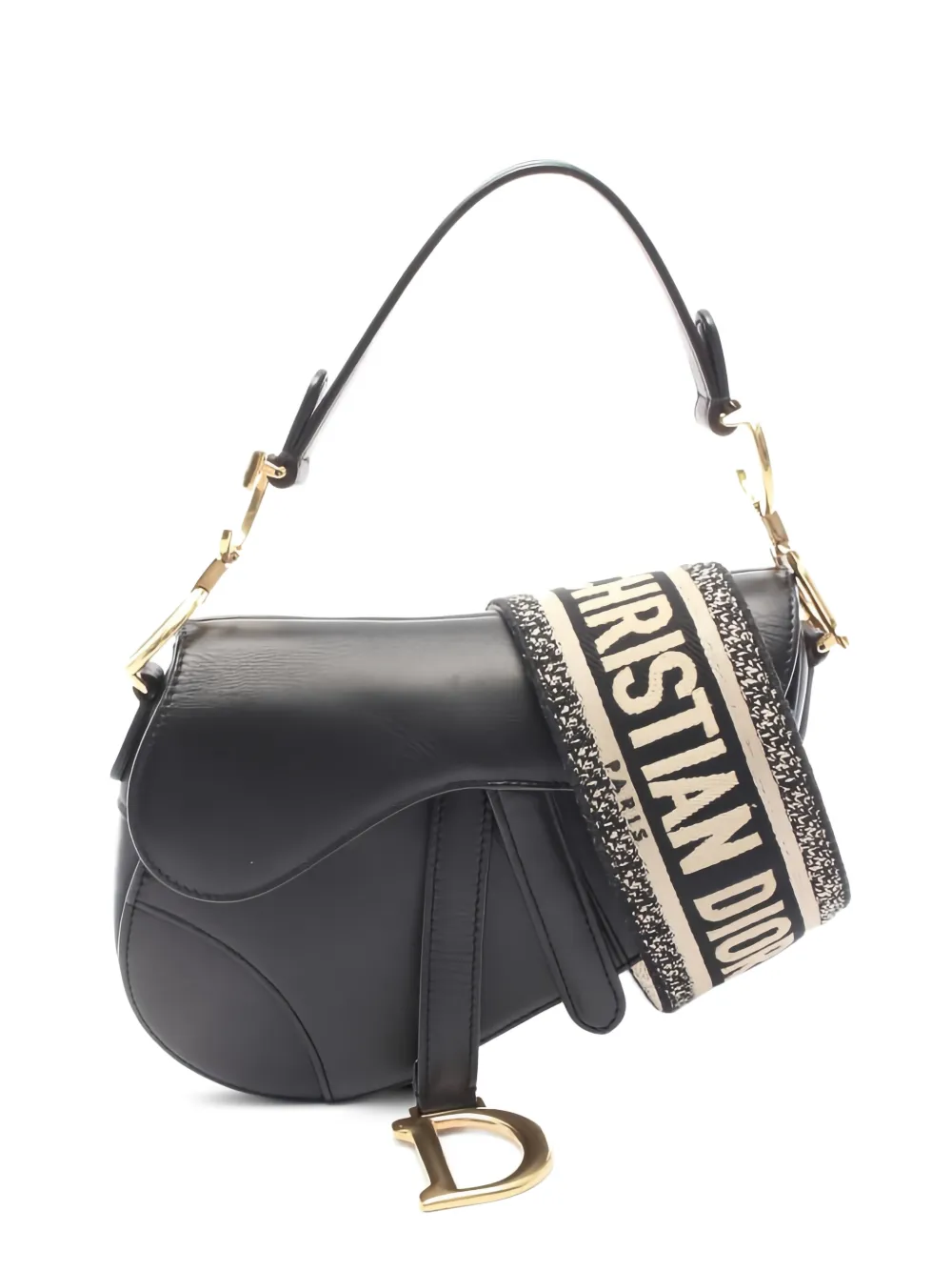 Christian Dior Pre-Owned 2010s Saddle leather tote bag - Nero