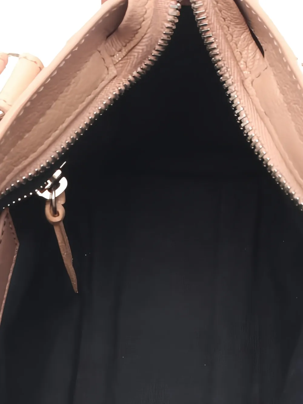 Classic Metallic Edge Leather City Handbag