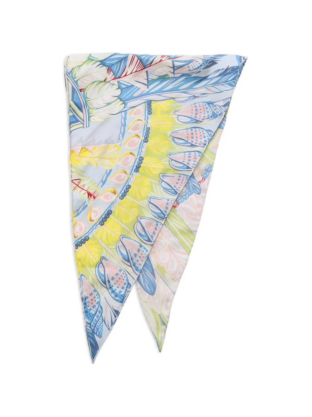 Hermès Pre-Owned 2010s Losange Danse Pacifique scarf - Blu