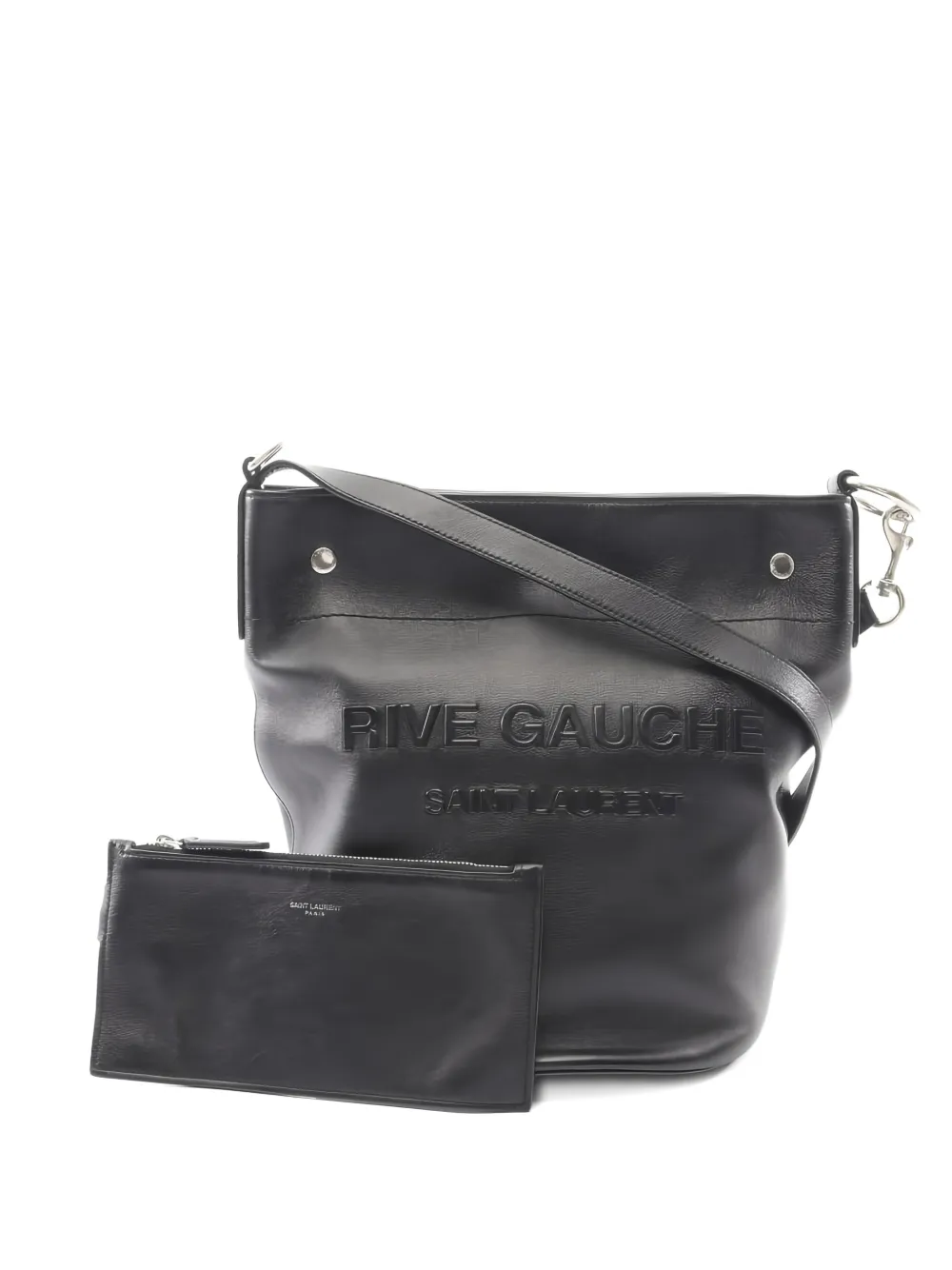 Saint Laurent Pre-Owned Rive Gauche leather shoulder bag - Nero