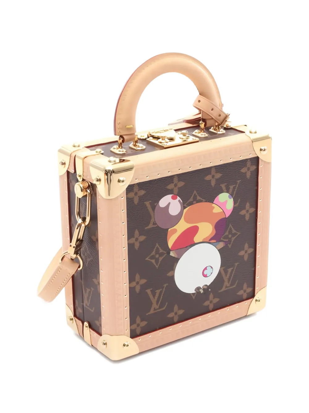  Louis Vuitton Pre-owned Bolso Mini Square Trunk De Louis Vuitton Pre-owned X Takashi Murakami 2010 - Marrón 