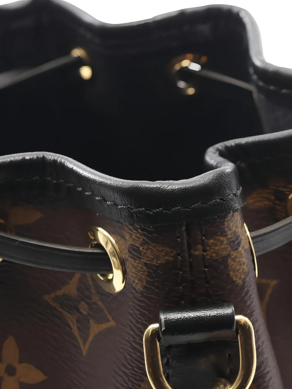 Kanoe Monogram-Pattern Chain-Strap Bucket Bag