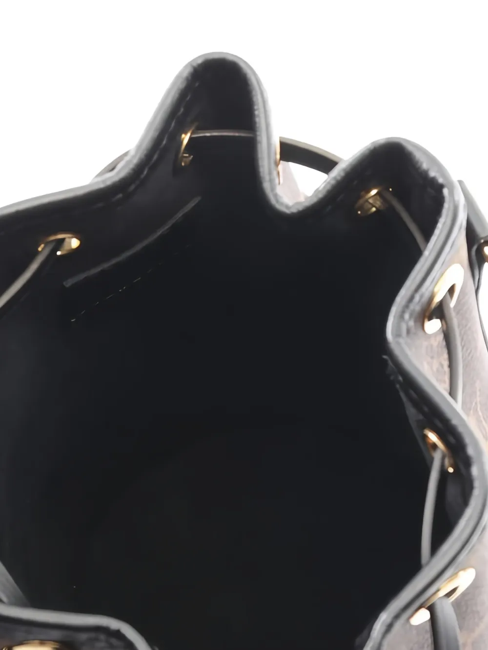 Kanoe Monogram-Pattern Chain-Strap Bucket Bag