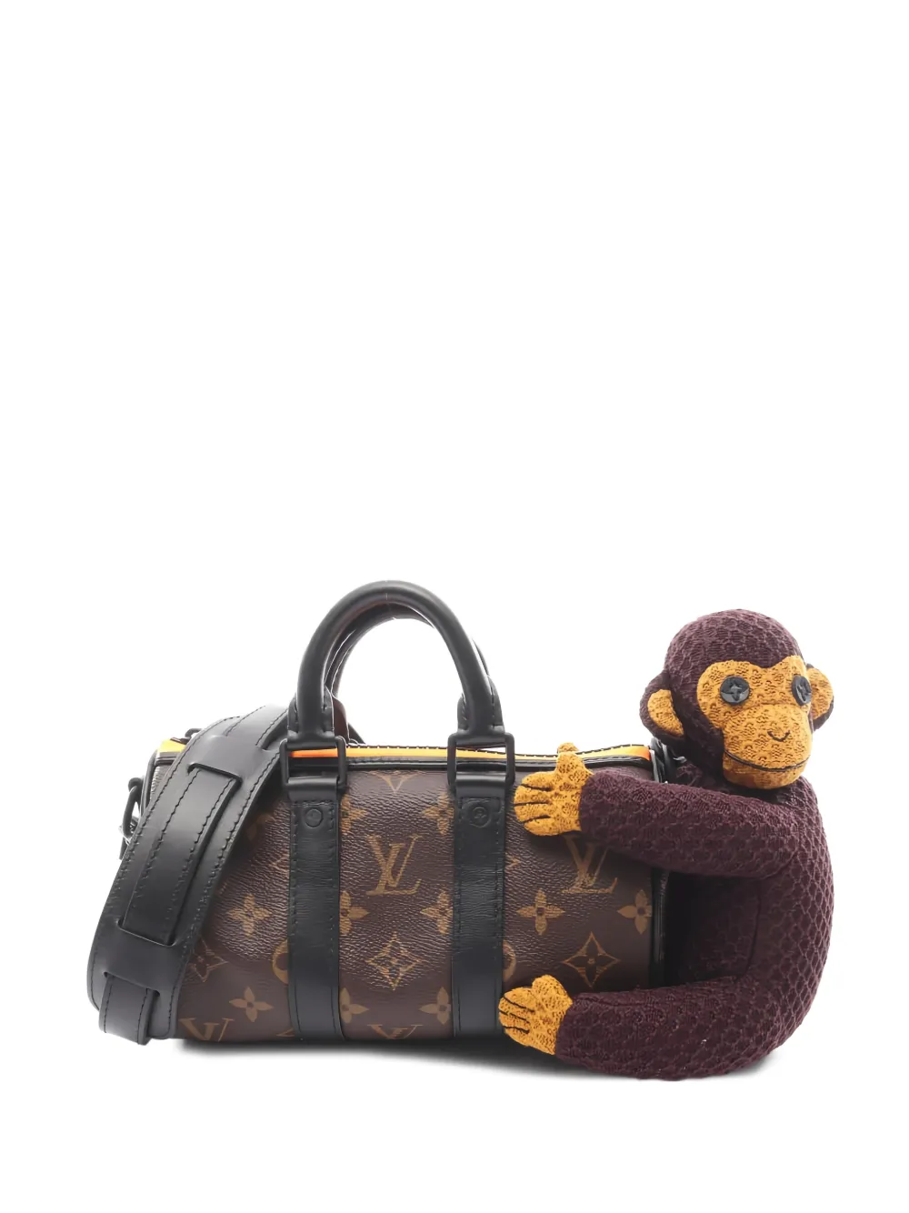 Louis Vuitton Pre-Owned 2010s LV Friends Monkey Puppet Keepall tote bag - Marrone