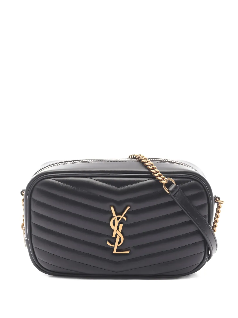 Saint Laurent Pre-Owned 2020s mini Lou leather cross body bag - Nero