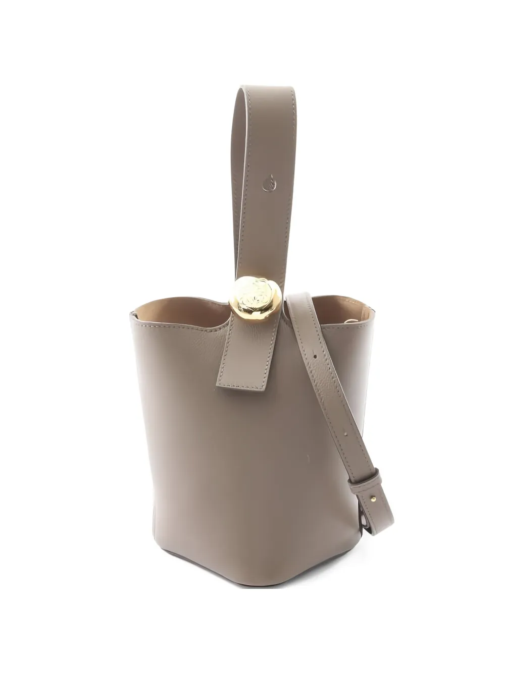 Loewe Pre-Owned 2020s mini Pebble bucket bag - Marrone