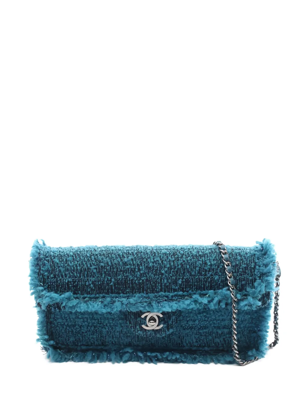 CHANEL Pre-Owned 2002-2003 coco mark chain-strap shoulder bag - Blu