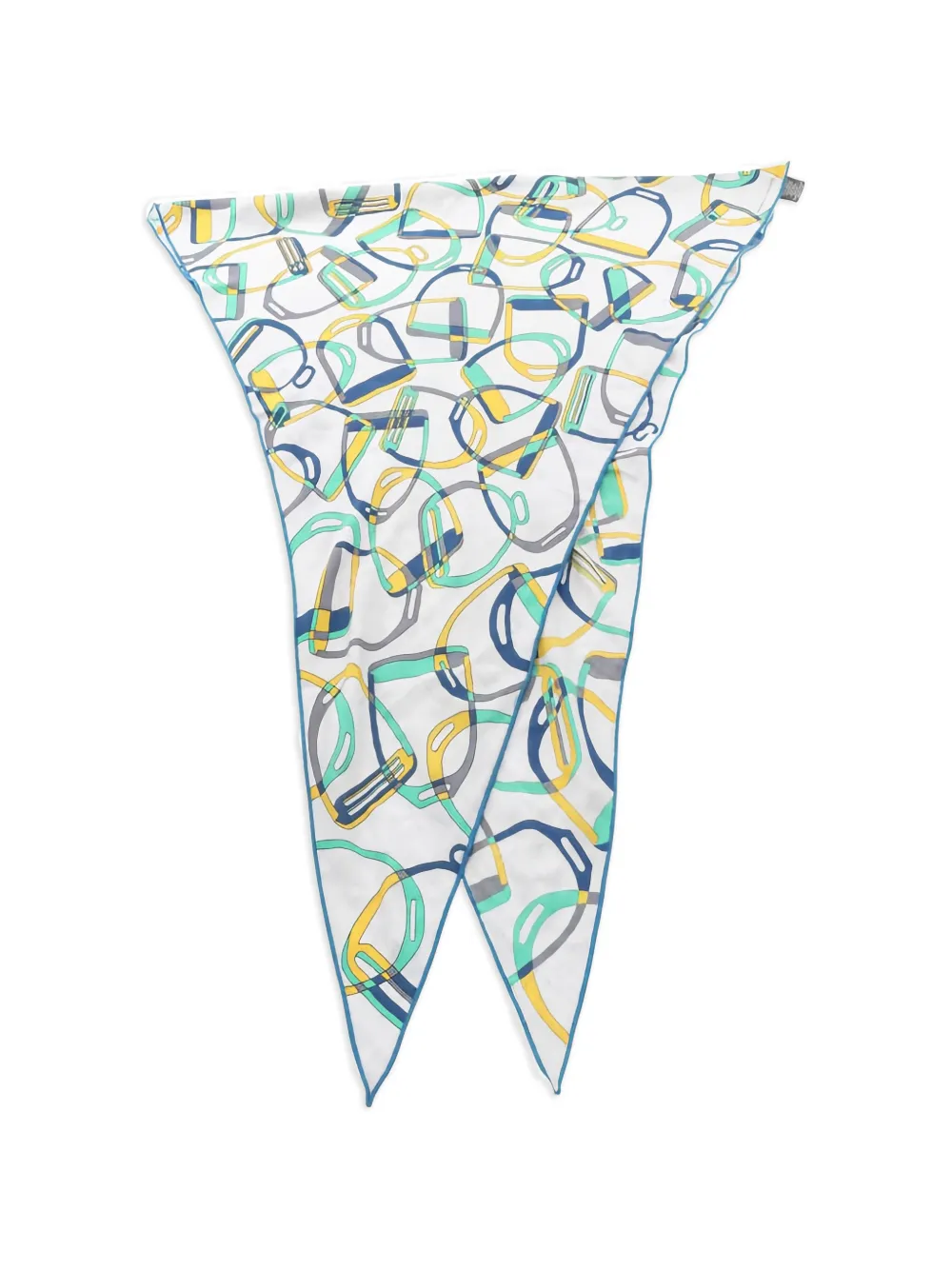 Hermès Pre-Owned 2000s equestrian scarf - Bianco