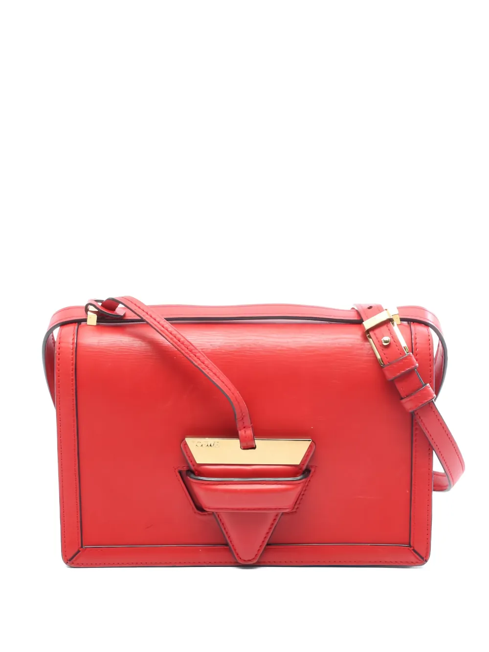 Loewe Pre-Owned 2000s Barcelona leather shoulder bag - Rosso