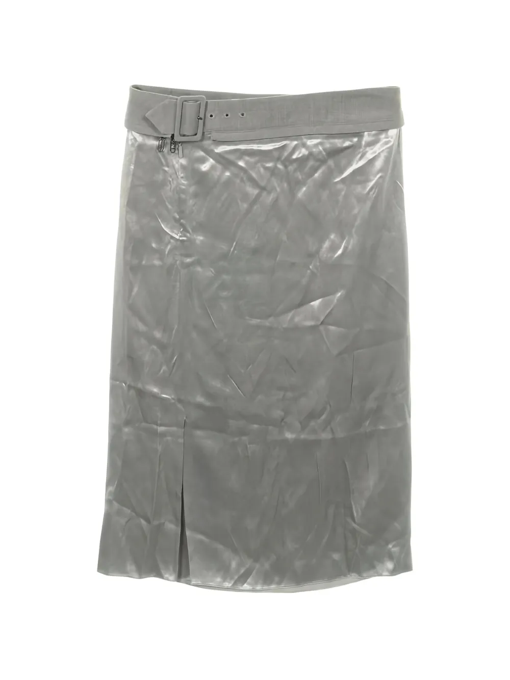 Fendi Pre-Owned 2010 belted skirt - Grigio