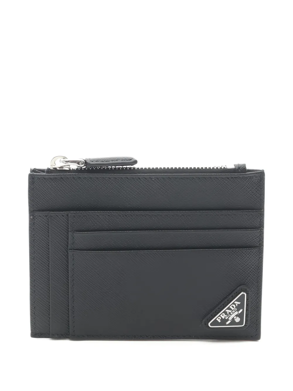 Prada Pre-Owned 2020s Saffiano leather card holder - Nero