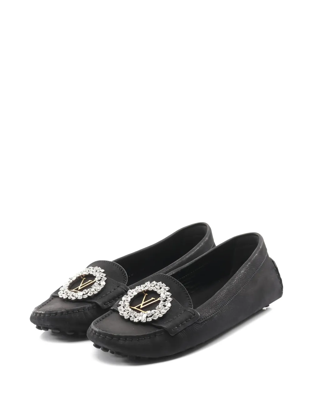 Louis Vuitton Pre-Owned 2019 leather driving shoes - Schwarz