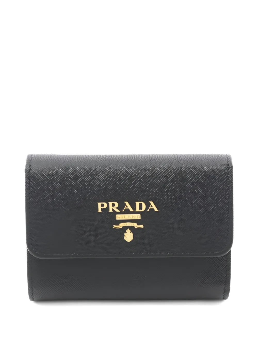 Prada Pre-Owned 2020s leather trifold wallet - Nero