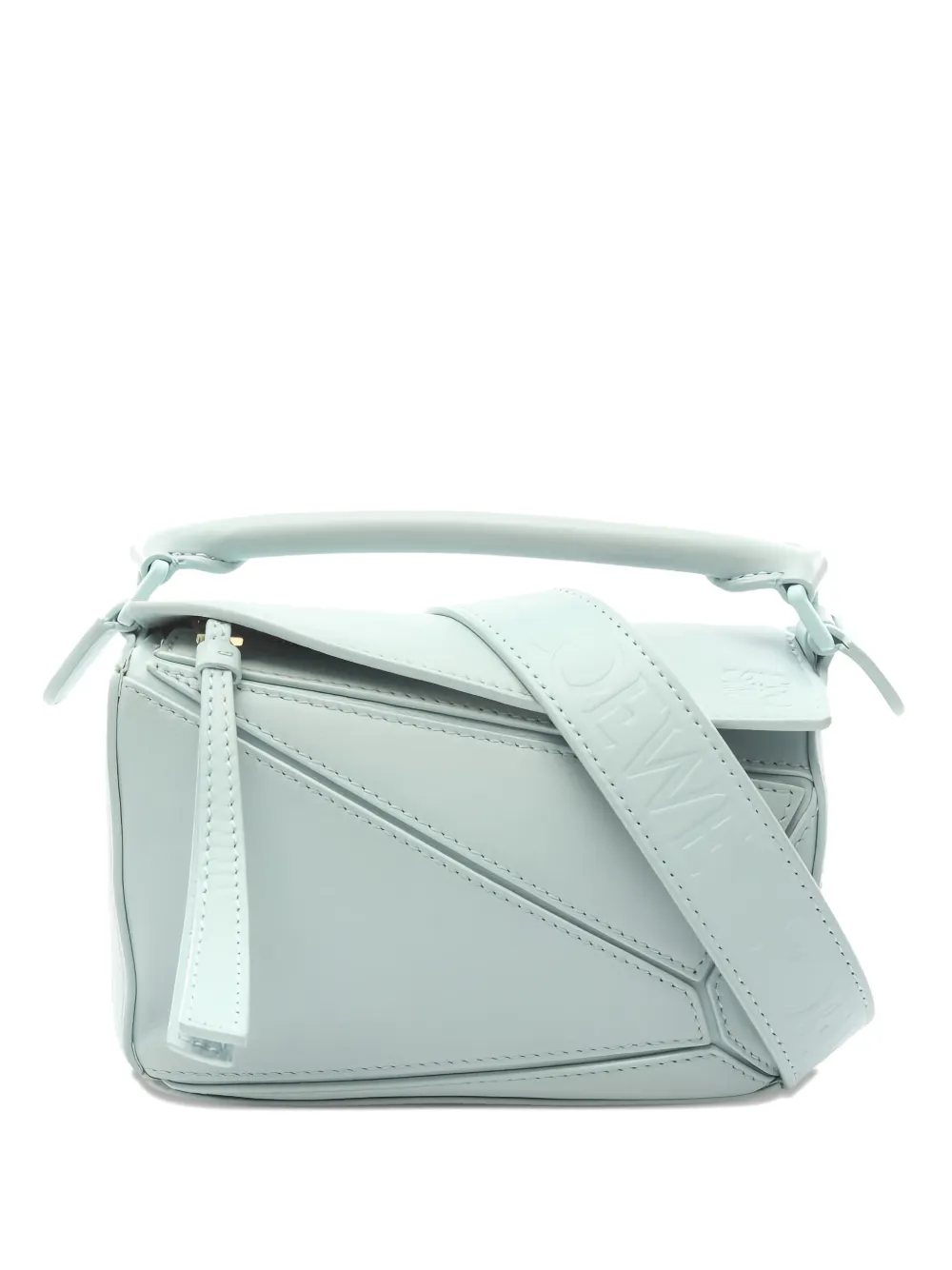 Loewe Pre-Owned 2010s mini Puzzle Edge leather two-way handbag - Blu