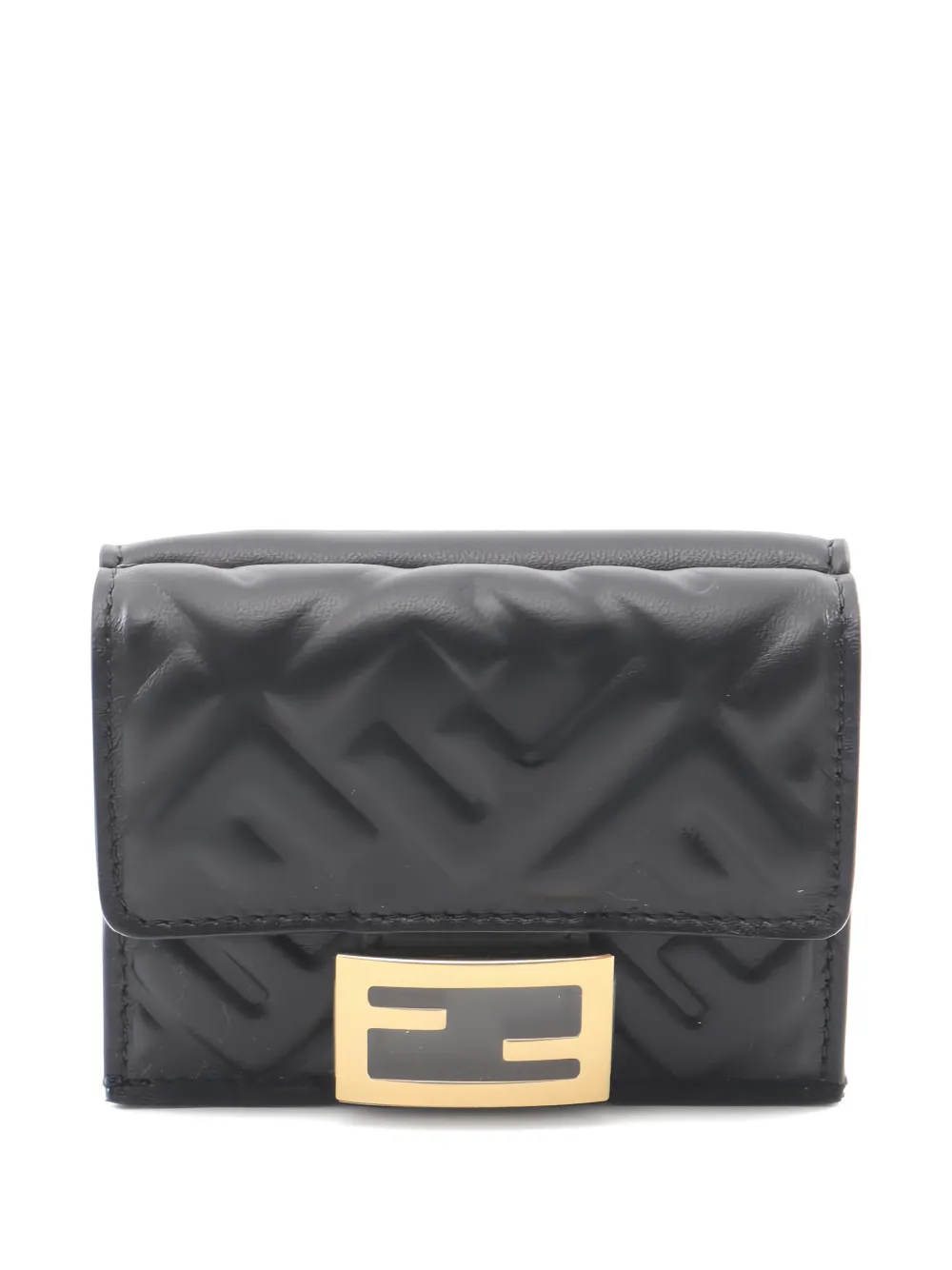 Fendi Pre-Owned 2020s Baguette tri-fold wallet - Nero
