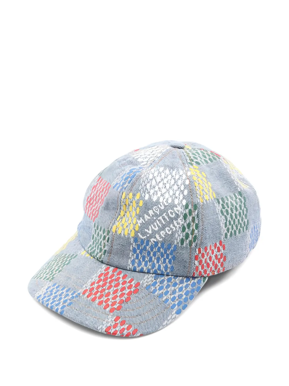 Louis Vuitton Pre-Owned 2024 LV Vers Damier cotton baseball cap - Blu