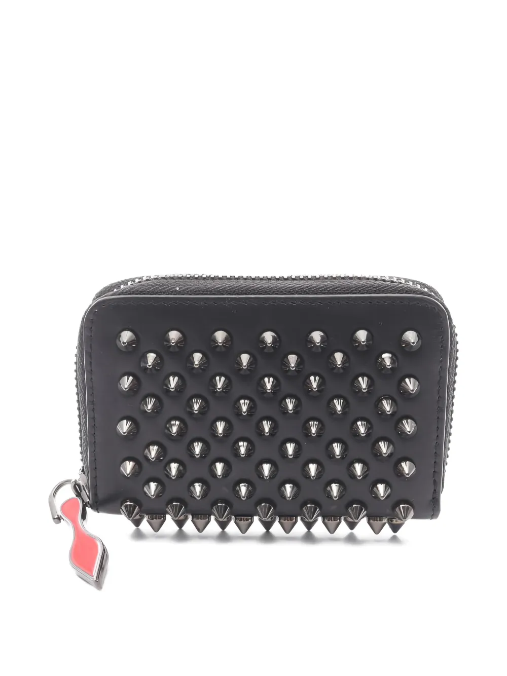 Christian Louboutin Pre-Owned 2010s Panettone spike-studded coin purse - Nero