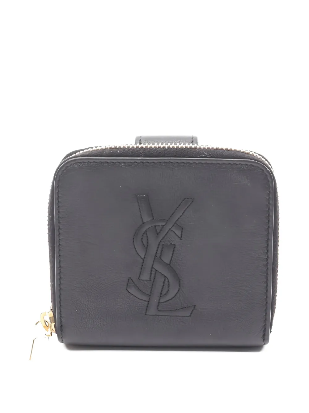 Saint Laurent Pre-Owned 2000s Cassandre bi-fold leather wallet - Nero