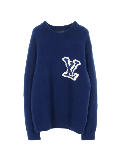 Louis Vuitton Pre-Owned pull en maille intarsia LV (années 2010)