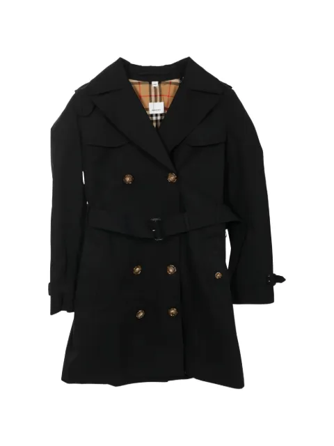 Burberry Pre-Owned cotton button trench coat