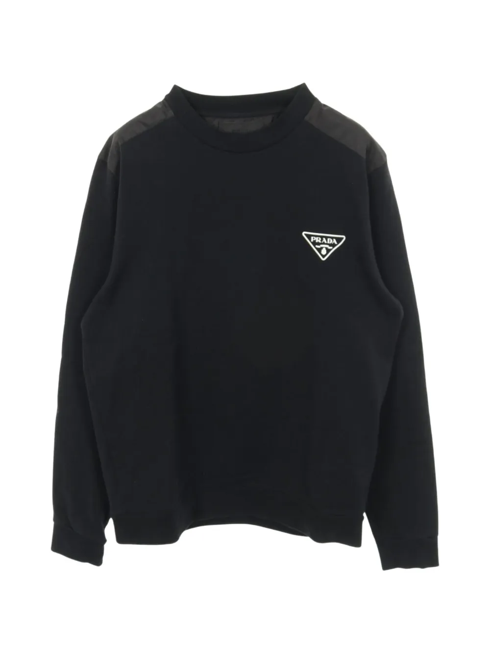 Prada Pre-Owned sudadera con logo triangular 2010 | negro | Image 1