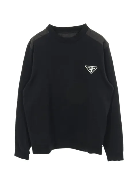 Prada Pre-Owned sudadera con logo triangular 2010