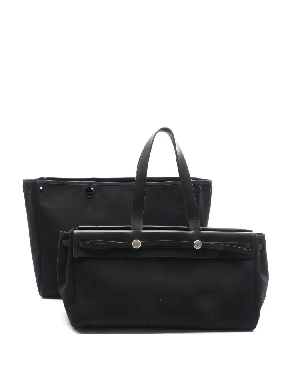 Hermès Pre-Owned 2003 leather tote bag - Nero