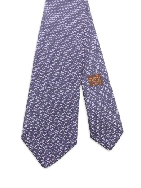 Hermès Pre-Owned 2020s Hパターン シルクネクタイ