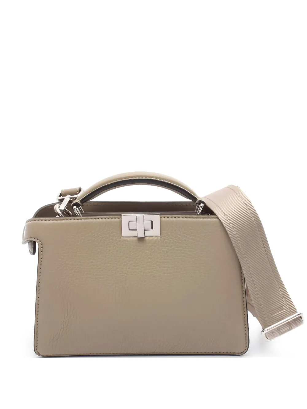 Fendi Pre-Owned 2010s Peekaboo ISeeU X-Cross two-way leather handbag - Toni neutri