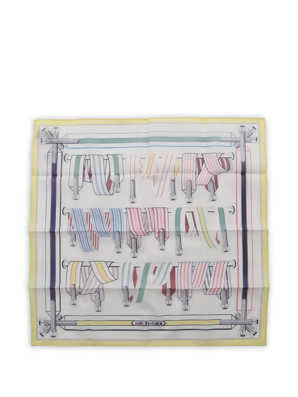 Hermès Pre-Owned 20s print handkerchief - Bianco