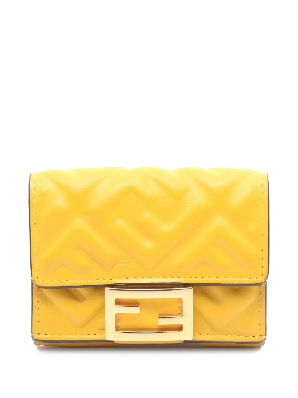 Fendi Pre-Owned 00s trifold leather wallet - Giallo