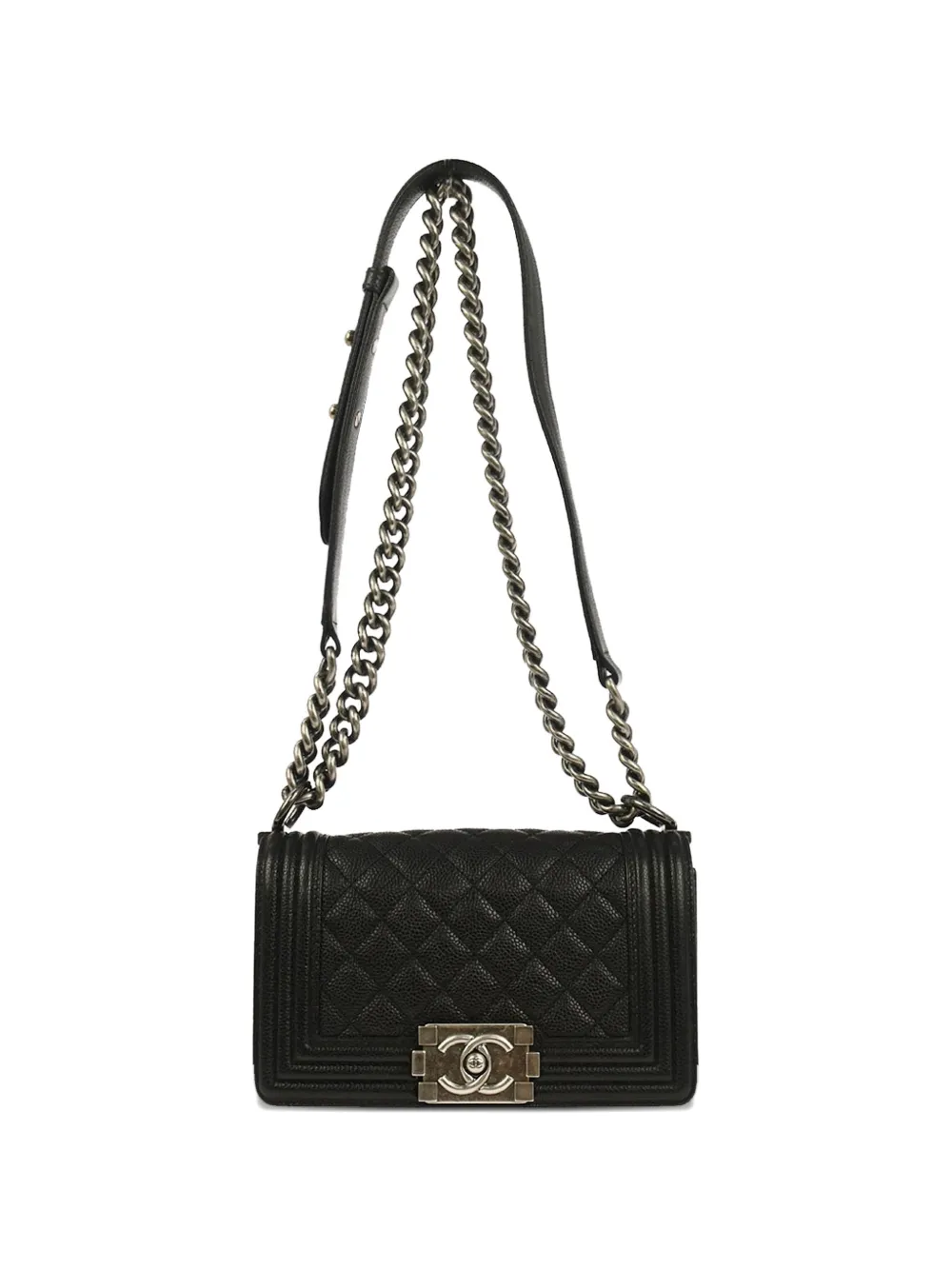CHANEL Pre-Owned Borsa a spalla Boy Chanel trapuntata 2013-2014 - Nero