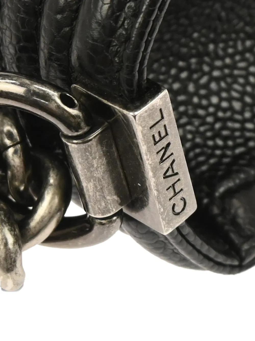  Chanel Pre-owned 2014 Boy Chanel Quilted Chain Shoulder Bag - Black 