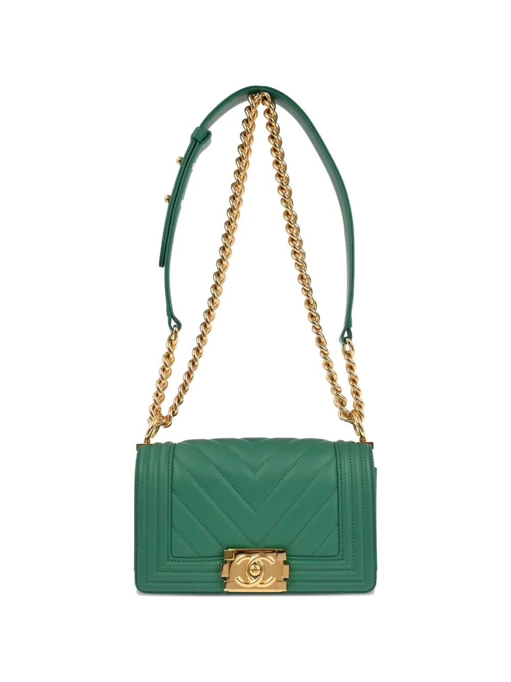 CHANEL Pre-Owned Borsa a spalla con catena 2019 - Verde