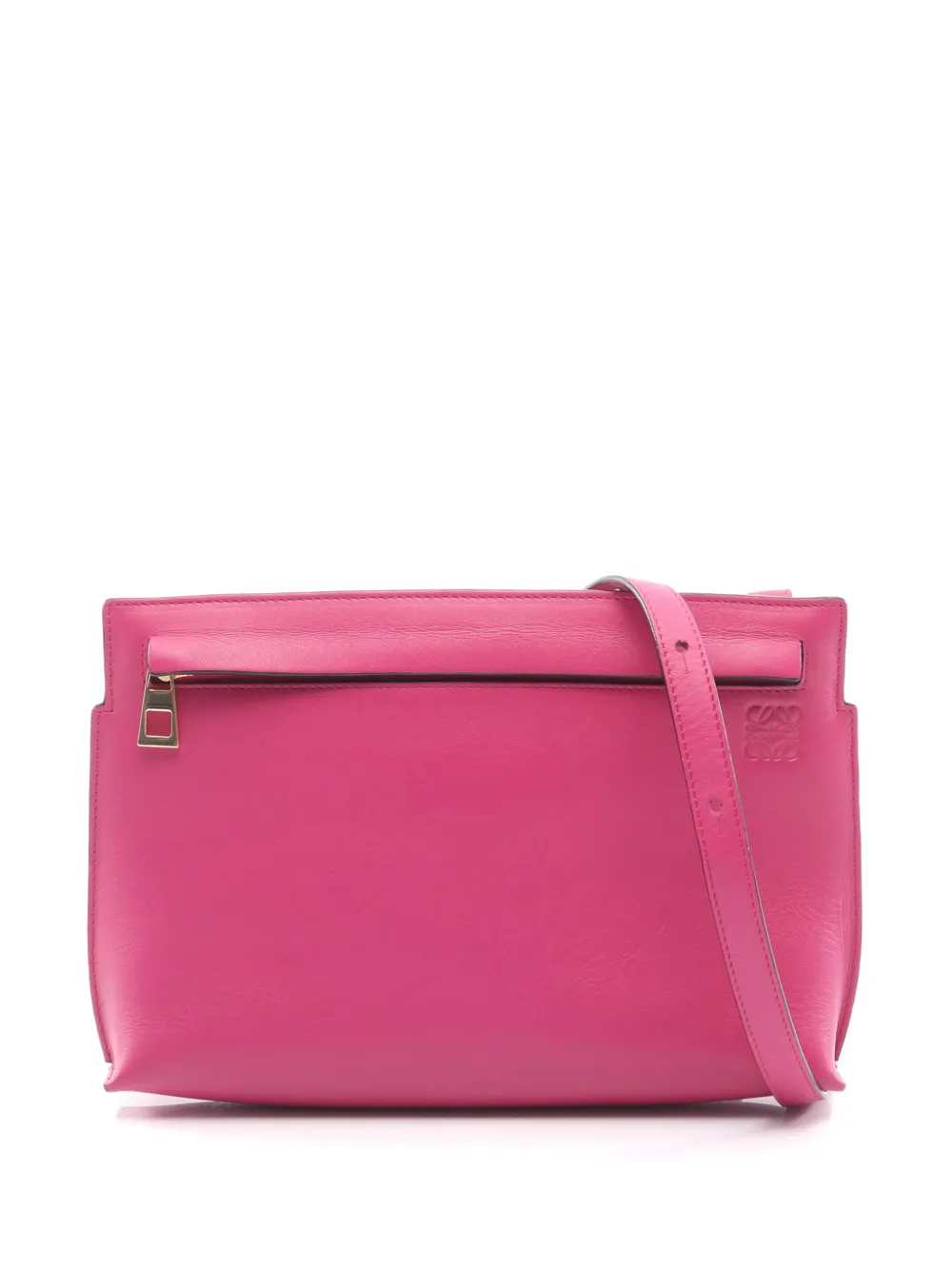Loewe Pre-Owned 2016 Leather Anagram T Pouch crossbody bag - Rosa