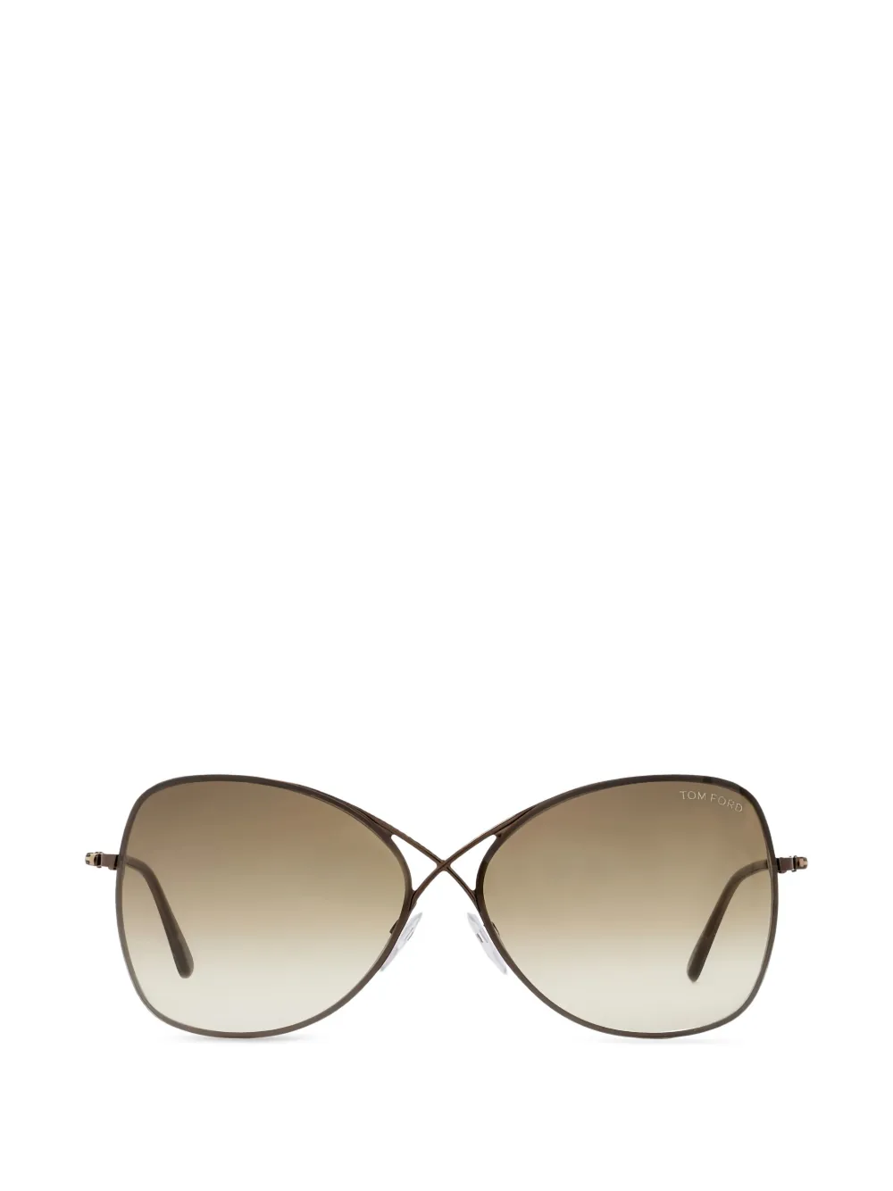 TOM FORD Eyewear butterfly-frame sunglasses - Marrone