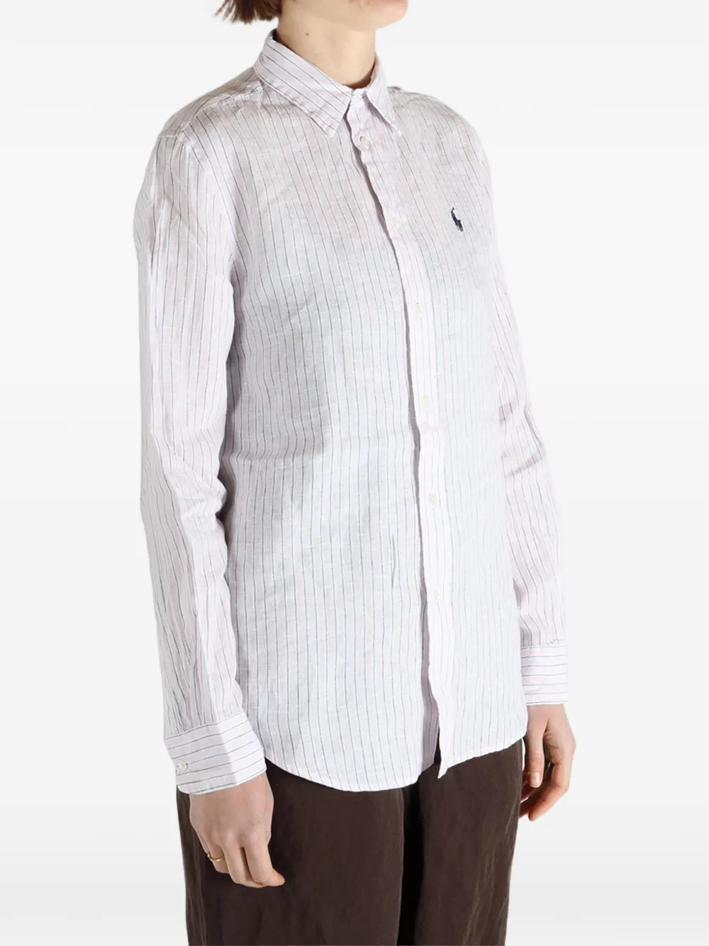 striped logo shirt