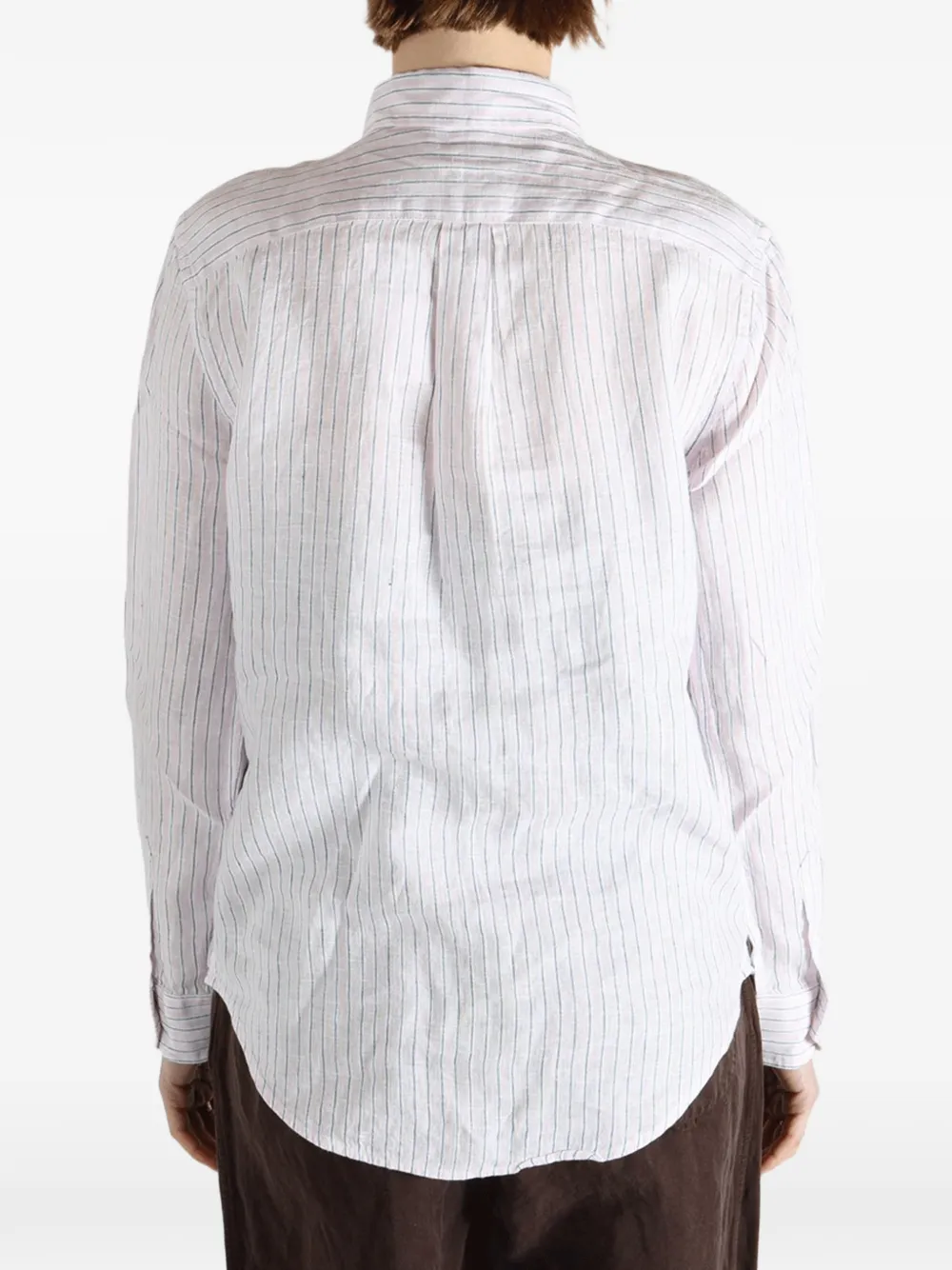 striped logo shirt