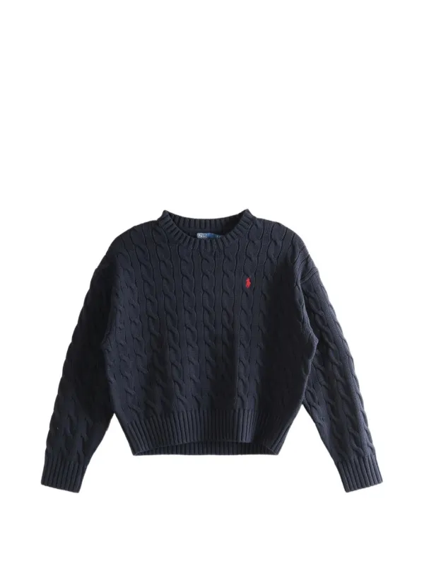 POLO Ralph Lauren ケーブルニット セーター XS Polo Ralph Lauren ケーブルニット セーター | ブルー | FARFETCH JP