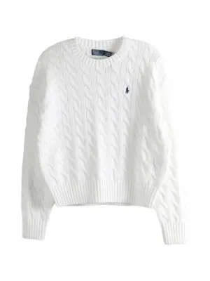 POLO RALPH LAUREN チルデンニットVネック　LG ケーブルニット POLO RALPH LAUREN チルデンニット ケーブルニット Vネック 【公式通販】