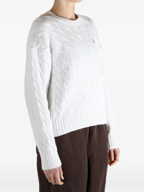 Polo Ralph Lauren ケーブルニット セーター | ホワイト | FARFETCH JP