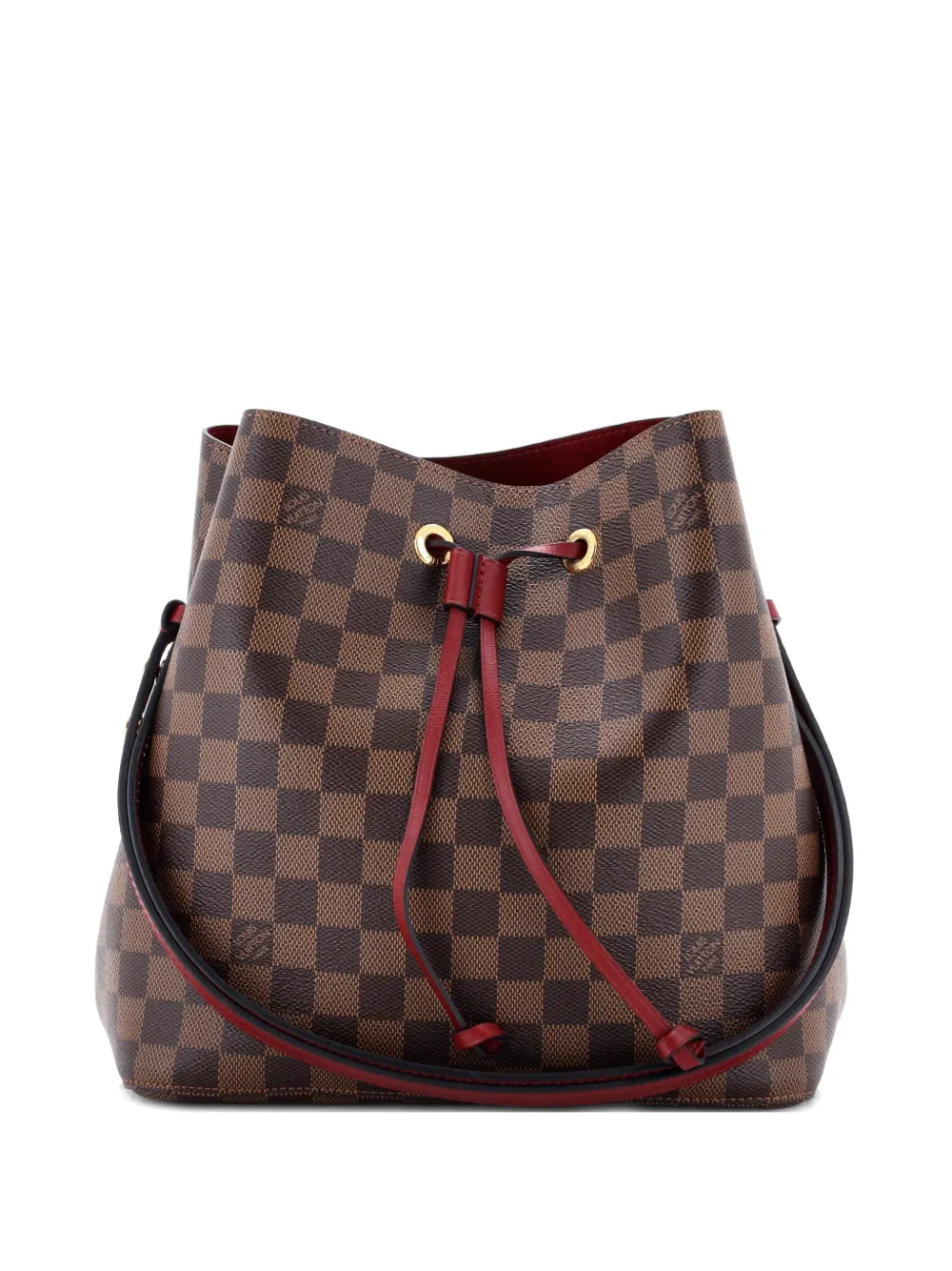 Louis Vuitton Pre-Owned NeoNoe Handbag Damier with Leather MM bucket bag - Marrone